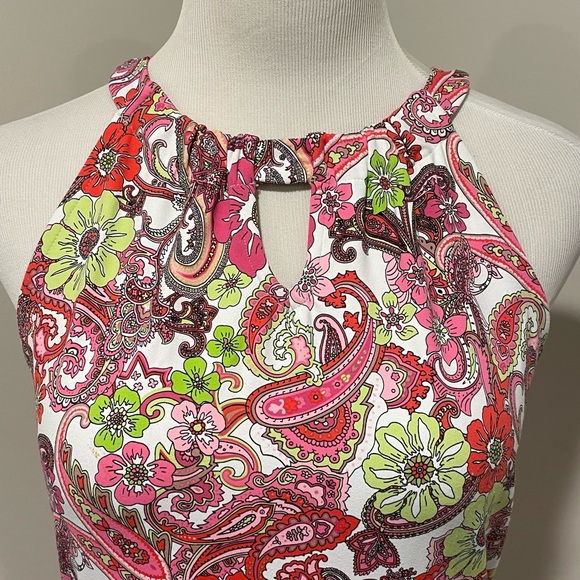 Floral sundress by Charter Club with halter style neckline - Picture 2 of 4